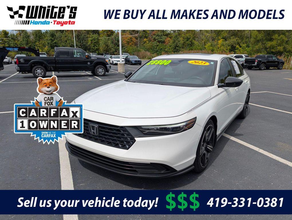 used 2023 Honda Accord Hybrid car, priced at $28,800