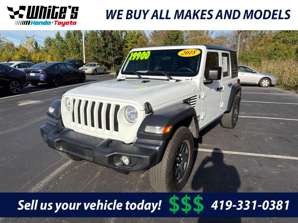 used 2018 Jeep Wrangler Unlimited car, priced at $19,900