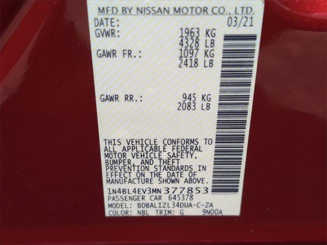used 2021 Nissan Altima car, priced at $19,990