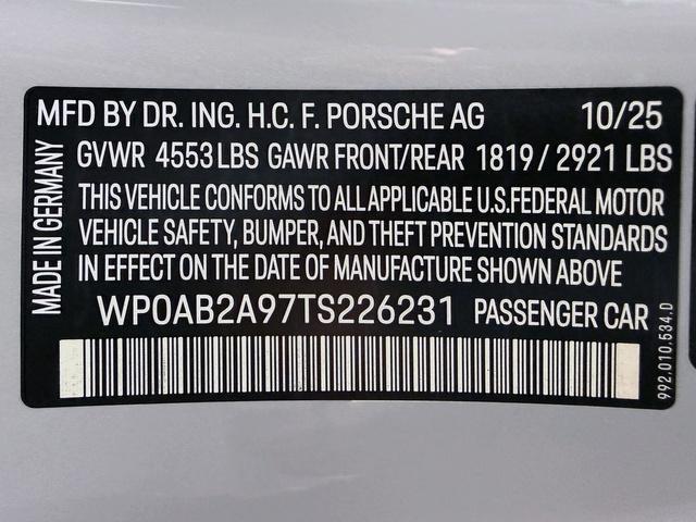 new 2026 Porsche 911 car, priced at $204,970