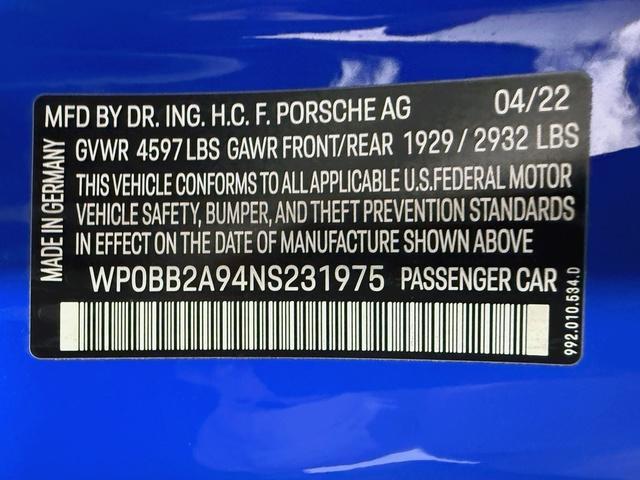used 2022 Porsche 911 car, priced at $218,900