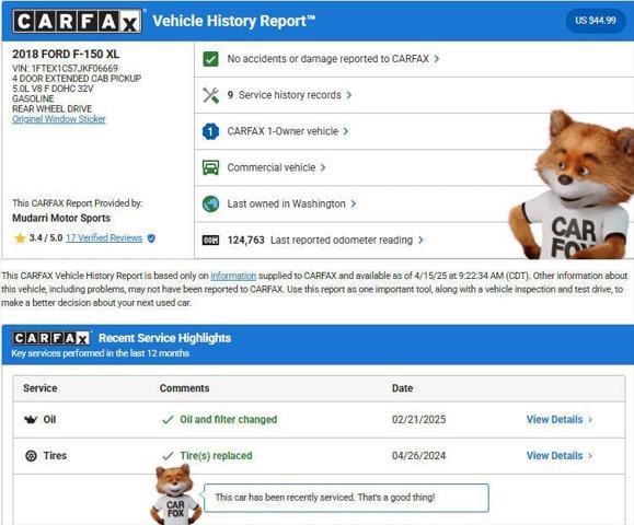 used 2018 Ford F-150 car, priced at $16,888