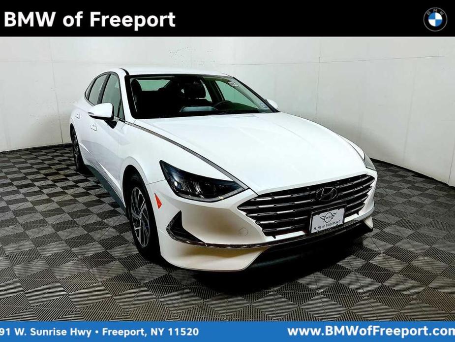 used 2021 Hyundai Sonata Hybrid car, priced at $18,888