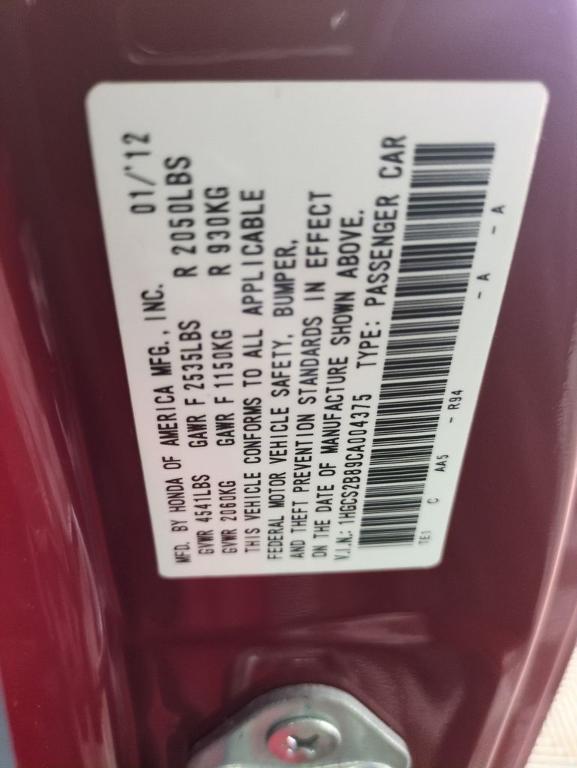 used 2012 Honda Accord car, priced at $10,531