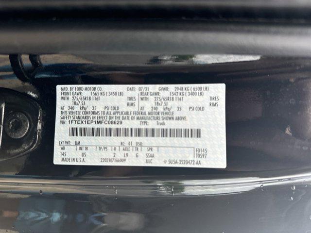 used 2021 Ford F-150 car, priced at $27,900