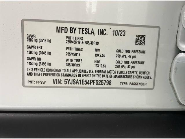 used 2023 Tesla Model S car, priced at $62,995