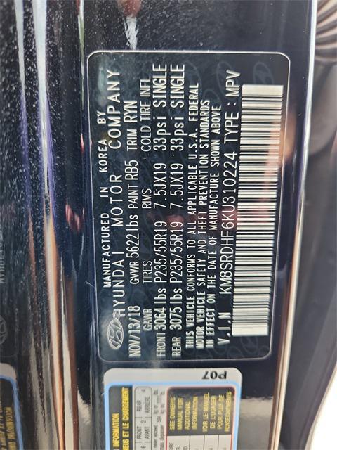used 2019 Hyundai Santa Fe XL car, priced at $19,999