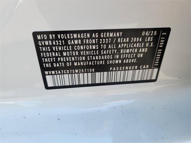 new 2025 Volkswagen Golf GTI car, priced at $39,223
