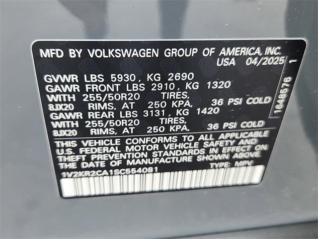 new 2025 Volkswagen Atlas car, priced at $44,963