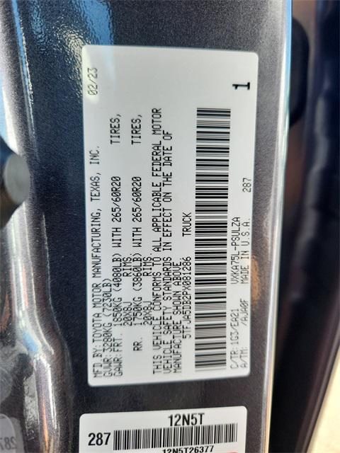 used 2023 Toyota Tundra car, priced at $50,234