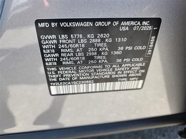 new 2025 Volkswagen Atlas Cross Sport car, priced at $34,469