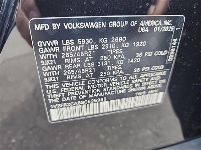 new 2025 Volkswagen Atlas car, priced at $50,374