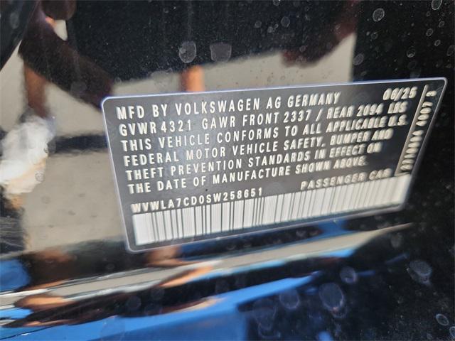 new 2025 Volkswagen Golf GTI car, priced at $33,157