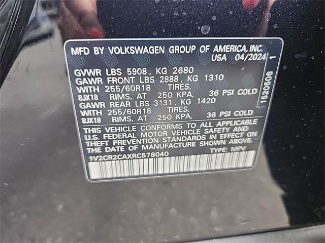new 2024 Volkswagen Atlas car, priced at $44,942