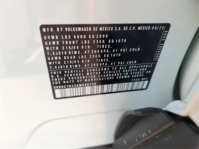 new 2025 Volkswagen Taos car, priced at $29,174