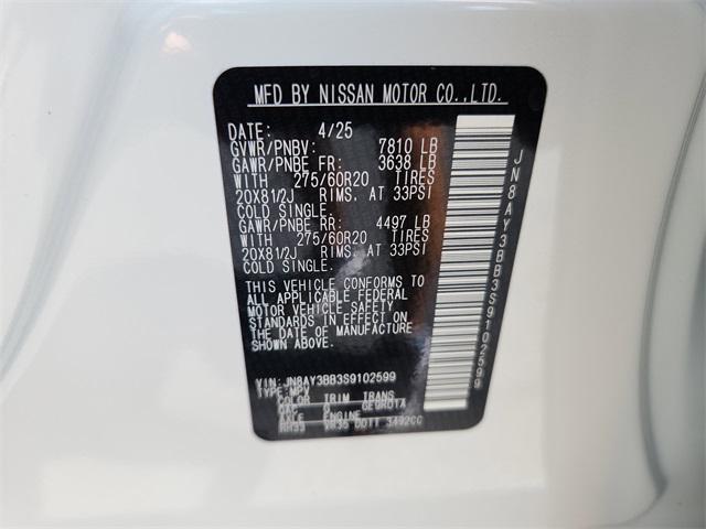 new 2025 Nissan Armada car, priced at $65,830