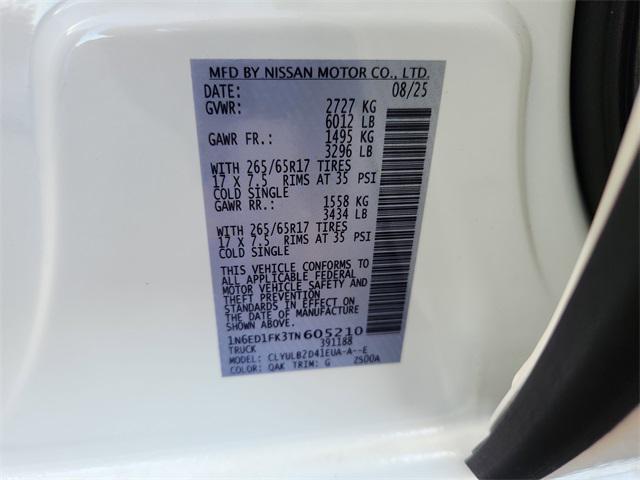 new 2026 Nissan Frontier car, priced at $41,415