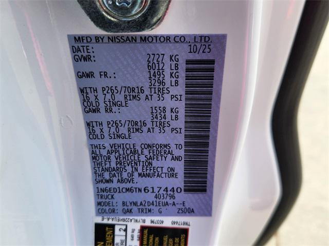 new 2026 Nissan Frontier car, priced at $35,340