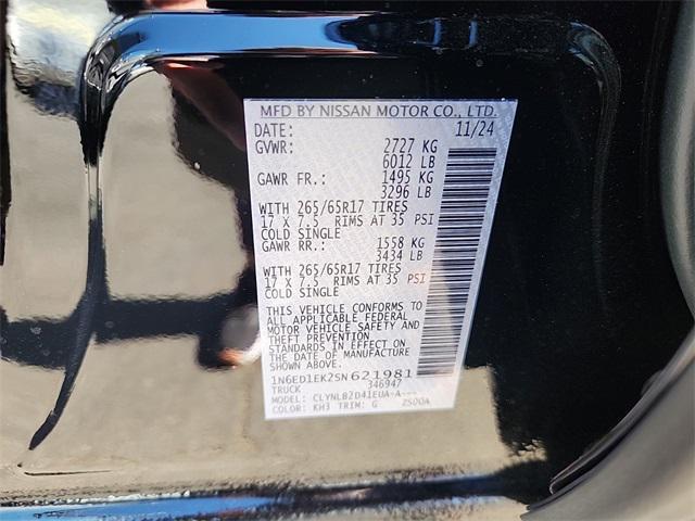 new 2025 Nissan Frontier car, priced at $36,765