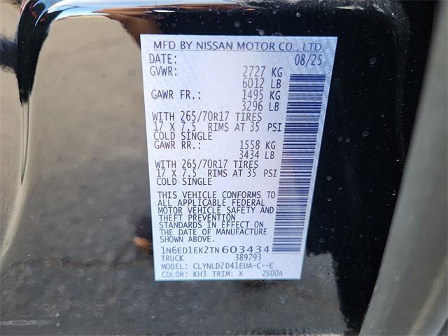 new 2026 Nissan Frontier car, priced at $44,930