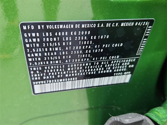 new 2025 Volkswagen Taos car, priced at $32,970