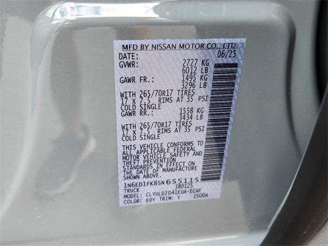 new 2025 Nissan Frontier car, priced at $46,768