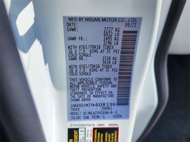 new 2026 Nissan Frontier car, priced at $35,340