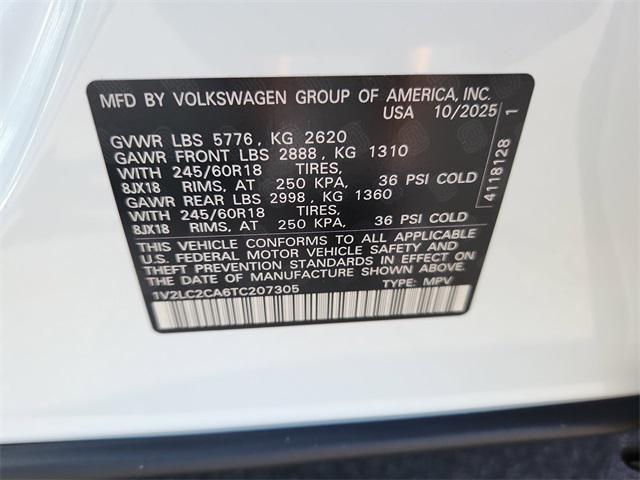 new 2026 Volkswagen Atlas Cross Sport car, priced at $40,355