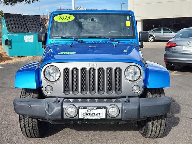 used 2015 Jeep Wrangler Unlimited car, priced at $17,399