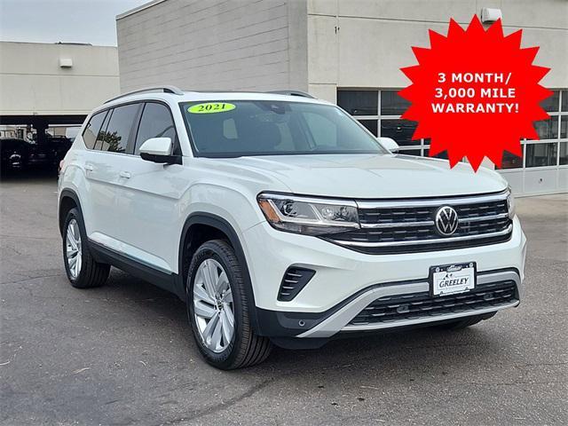 used 2021 Volkswagen Atlas car, priced at $28,803