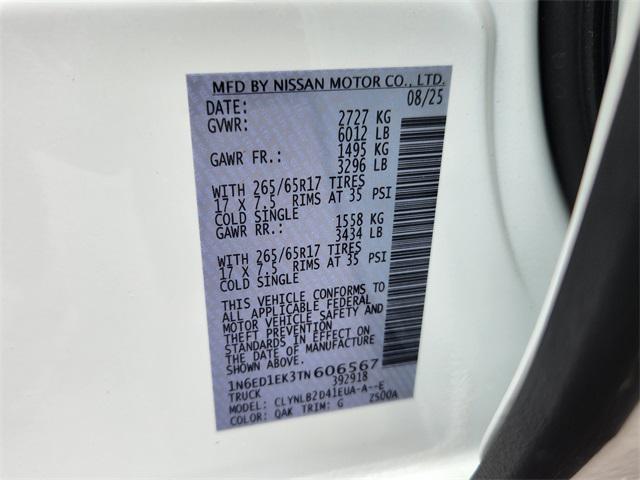 new 2026 Nissan Frontier car, priced at $40,915