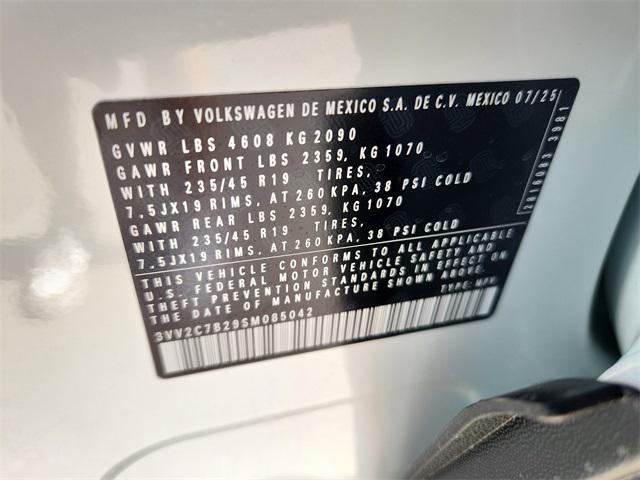 new 2025 Volkswagen Taos car, priced at $30,804