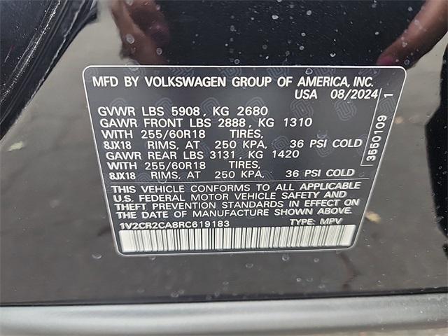 new 2024 Volkswagen Atlas car, priced at $42,224