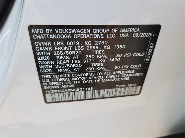 used 2021 Volkswagen Atlas car, priced at $27,203
