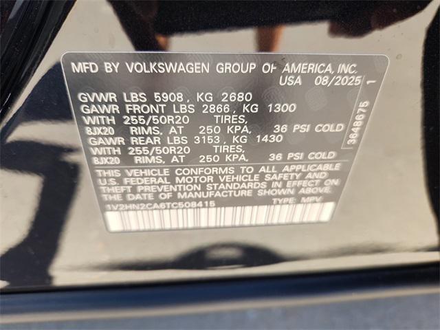 new 2026 Volkswagen Atlas car, priced at $45,315