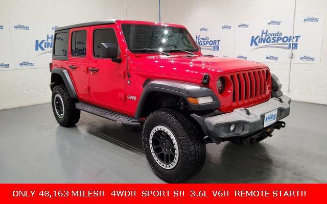 used 2018 Jeep Wrangler Unlimited car, priced at $24,588