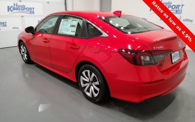 new 2025 Honda Civic car, priced at $25,345