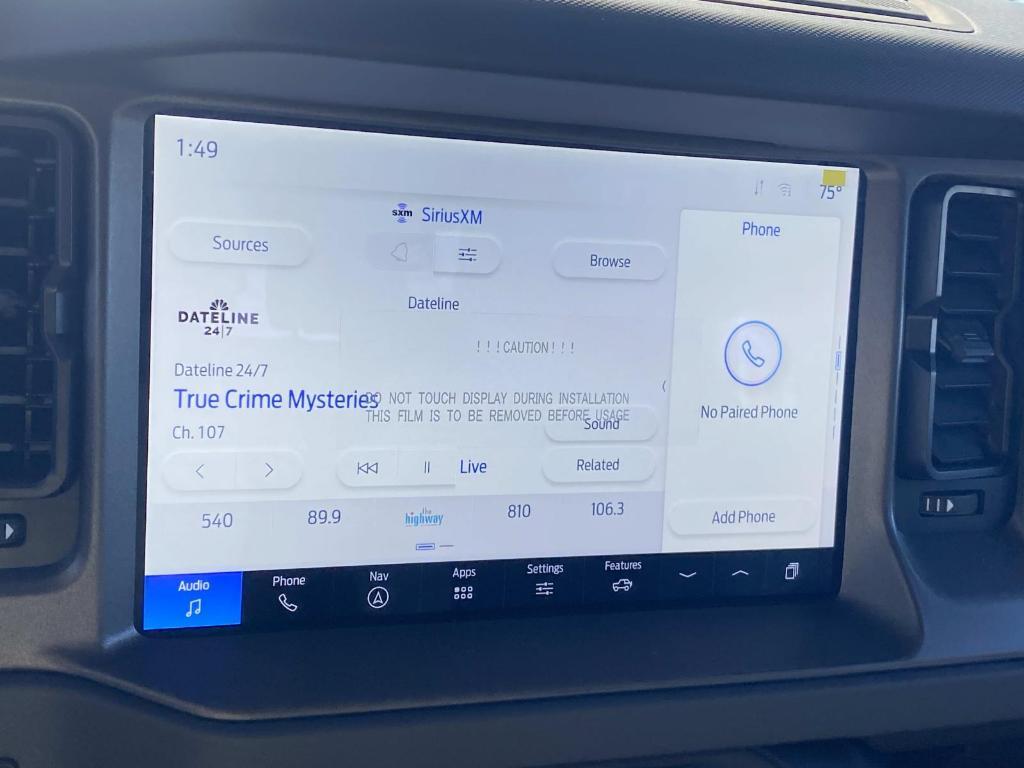 new 2025 Ford Bronco car, priced at $43,070