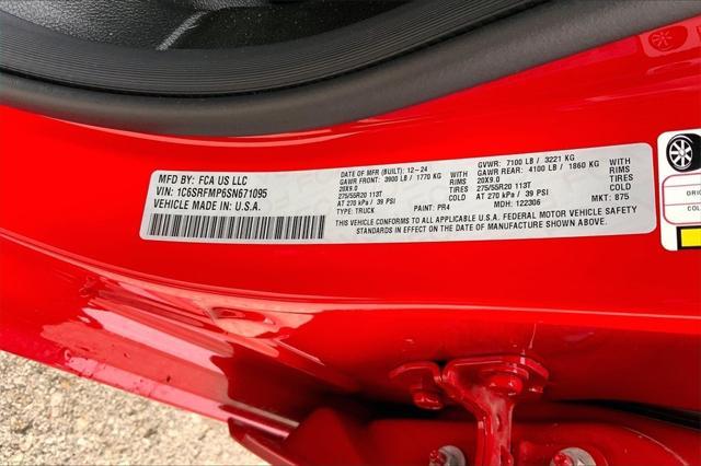 new 2025 Ram 1500 car, priced at $51,606