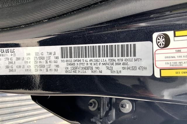 used 2019 Ram 1500 car, priced at $33,700