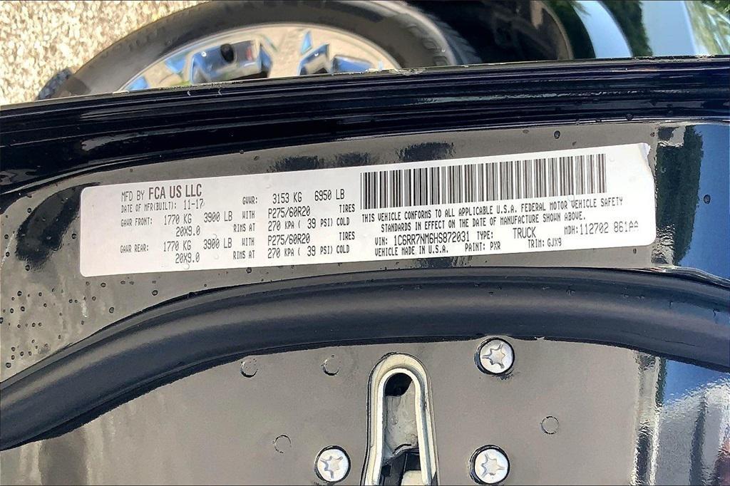used 2017 Ram 1500 car, priced at $21,500