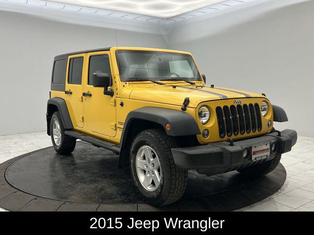 used 2015 Jeep Wrangler Unlimited car, priced at $15,528