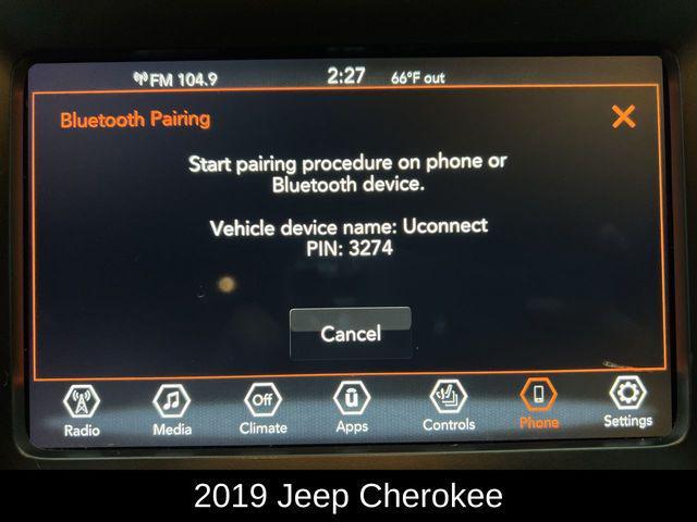 used 2019 Jeep Cherokee car, priced at $15,451