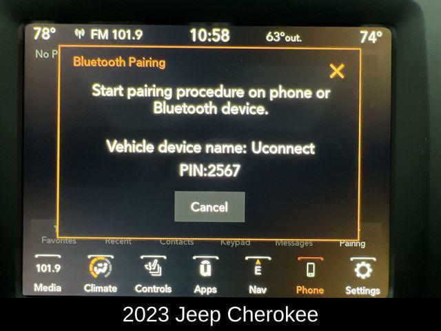 used 2023 Jeep Cherokee car, priced at $25,416