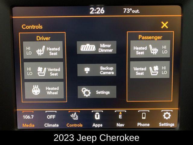 used 2023 Jeep Cherokee car, priced at $28,500