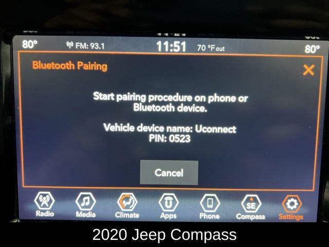 used 2020 Jeep Compass car, priced at $19,687