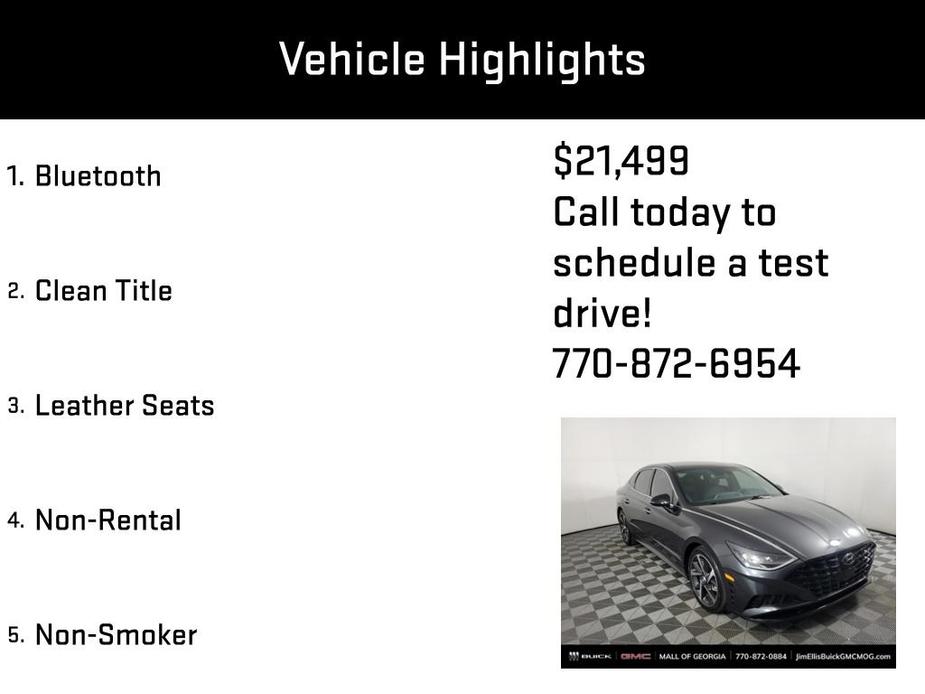 used 2021 Hyundai Sonata car, priced at $21,499