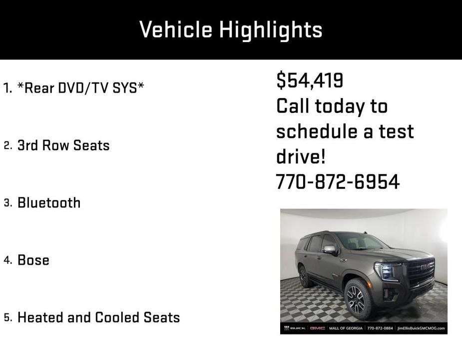 used 2021 GMC Yukon car, priced at $54,419