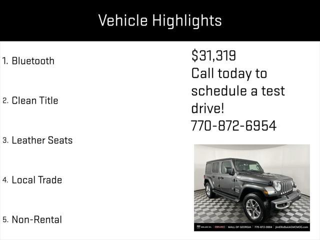 used 2022 Jeep Wrangler Unlimited car, priced at $31,319