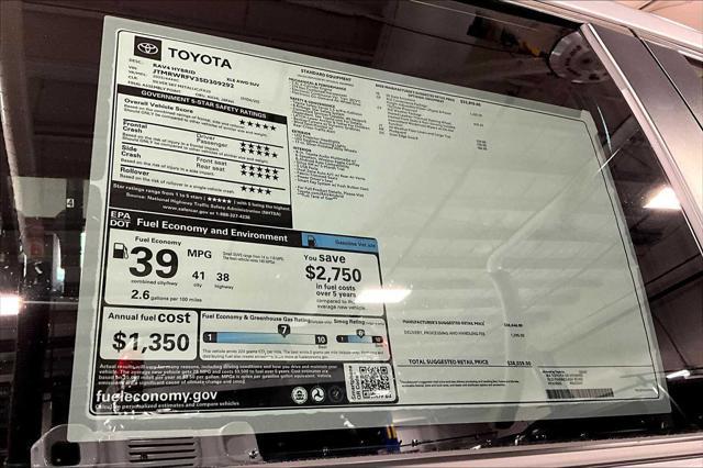 new 2025 Toyota RAV4 Hybrid car, priced at $38,039